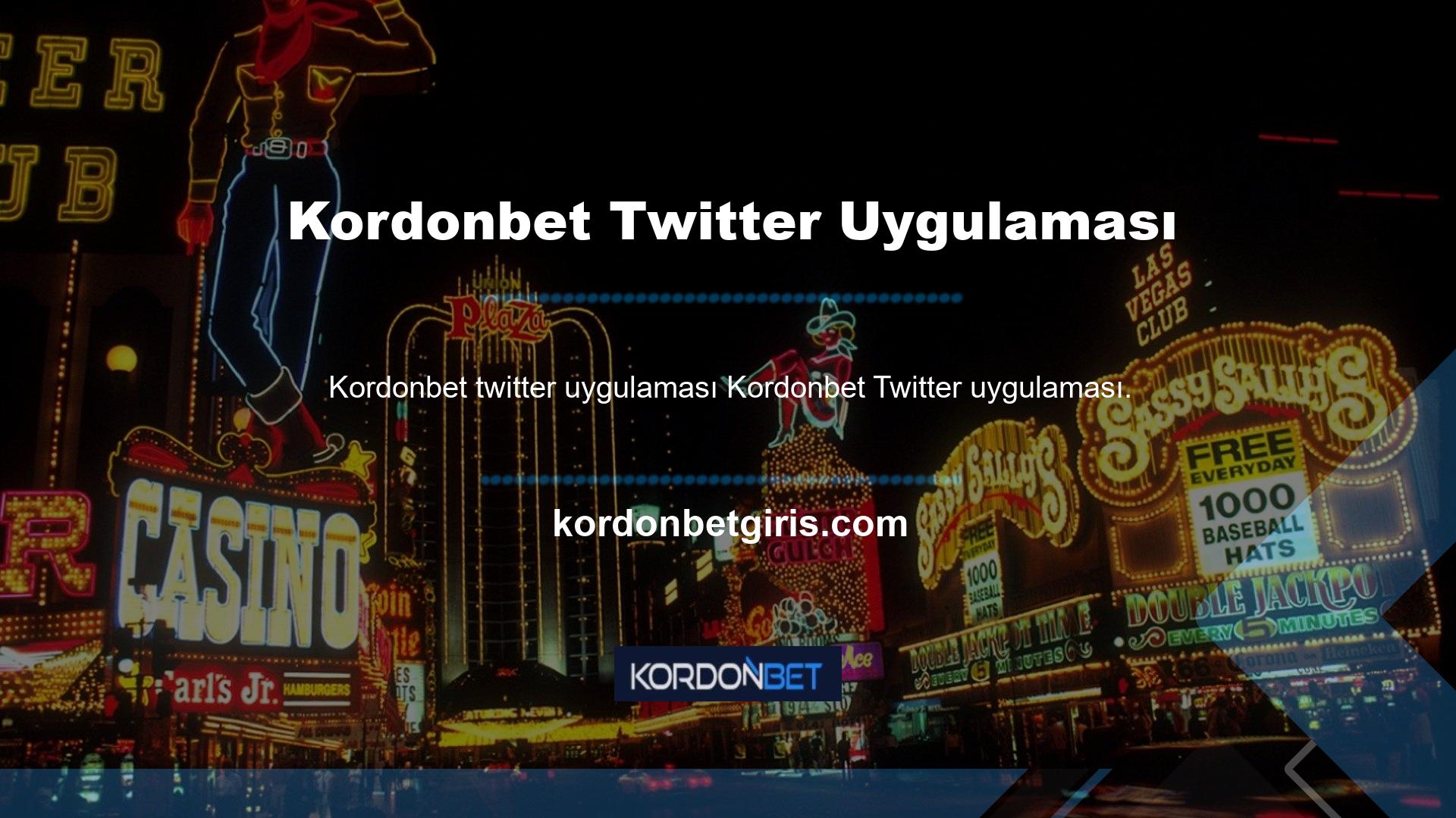 Kordonbet Twitter uygulama sitesi, kullanıcıları bilgileri bilgilendirmeye devam ederek kullanıcıları olası tüm kanallardan bilgilendirmeye devam eder